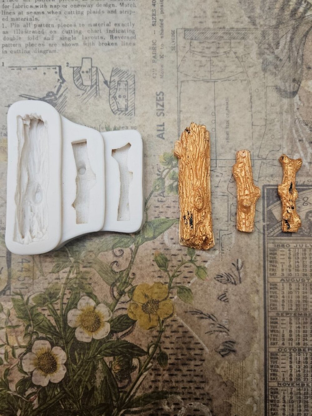 Tree branches Texture Silicone Mold
